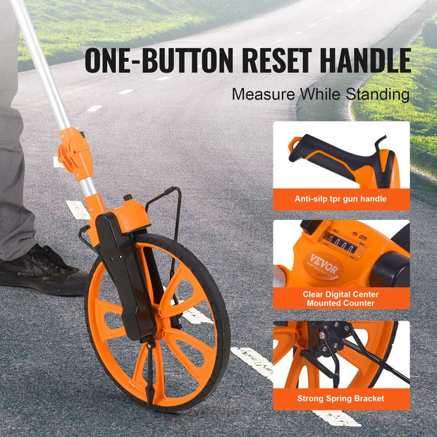 Meetwiel - Stratenmarkersgereedschap - Bouw - Meetgereedschap - Meten - Voor Timmerman - 12,5 Inch