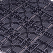 Patio Tuintegels - WPC Composiet Tuinvloerplanken - In elkaar grijpend - met Kliksysteem - Set van 11 - Weerbestendig - Lichtbruin 30x30x1.8 cm - Bruin