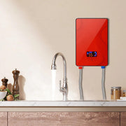 Doorstroomverwarmer - Doorstroomboiler – Doorstroom Boiler voor Douche - 6500W - Rood