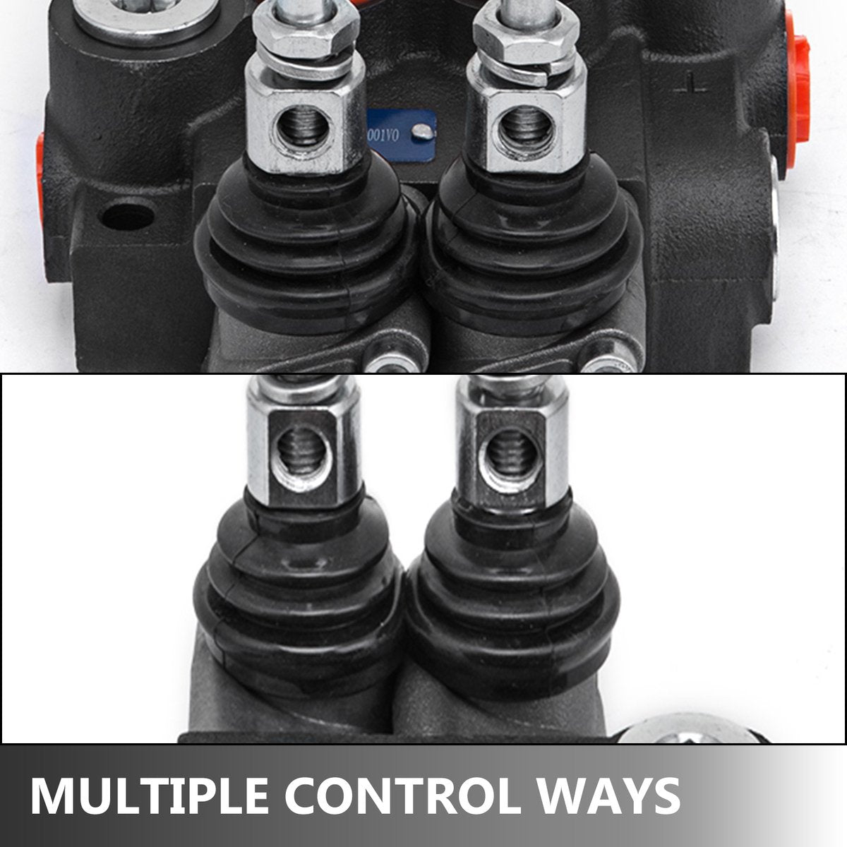 Hydraulische Regelklep -  Gietijzeren Constructie - Dubbelwerkend - Met Veerreturn - Geschikt voor - Tractoren en Houtklovers - 11 GPM - 2-Spoelen
