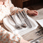 Dinnerware set - 12 persons - Porcelain - 12 pieces - Plate set 12 persons - Plate set 12 pieces - White