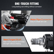 Diamantboormachine - Diamantboormachine - 3200W - 0-750 TPM - Nat En Droog Boren - Met 20 Cm Magnetische Boormachine - Geschikt voor Het Boren Van Gewapend Beton - Marmer - Zwart