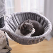 XXL Luxe Stevige Katten Krabpaal - Stevig Krabmeubel met Hangmat, Kattenhuis - Tunnel en Speeltouw - Grote Krabpaal Klimpaal - 141 cm Hoog - Grijs/Zwart