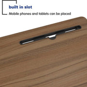 Laptoptafel - 60 x 40 cm - Bijzettafel op wieltjes - Bedtafel - Verstelbaar - Staande tafel - Klein bureau - Nachtkastje