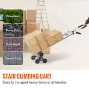 Trapklimwagen - Steekwagen - Steekwagen opvouwbaar - Handvaten Met Beugel - Opvouwbare Trolley