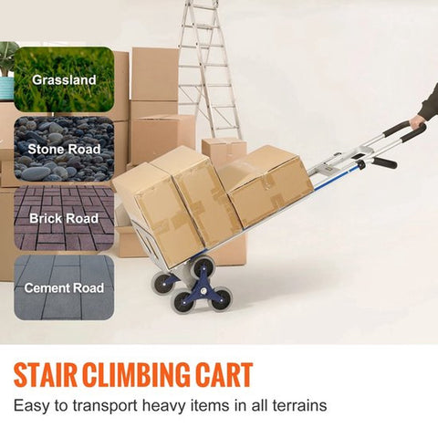 Trapklimwagen - Steekwagen - Steekwagen opvouwbaar - Handvaten Met Beugel - Opvouwbare Trolley