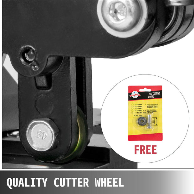 Tegelsnijder - 800mm - Handmatige Keramische Tegelsnijmachine - Met Twee Wielen en Rubberen Handgreep - voor het Snijden van Tegels, keramiek, Porseleinen Tegels