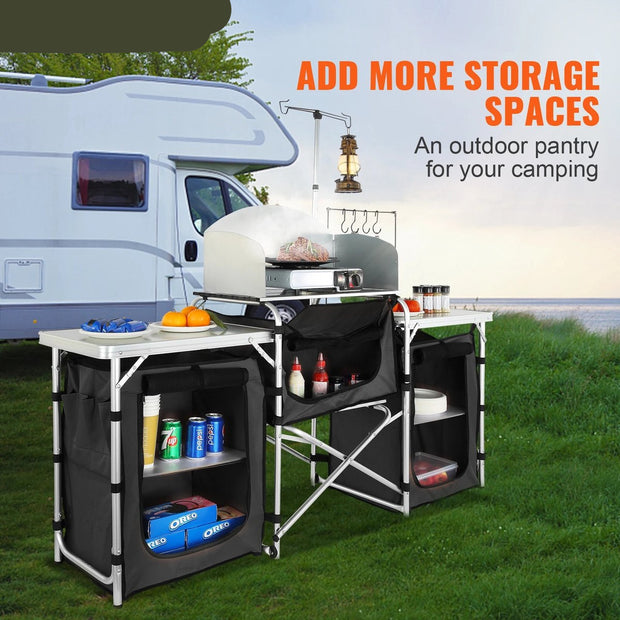 Camping kitchen - Foldable camping kitchen - Camping kitchen - Foldable camping kitchen