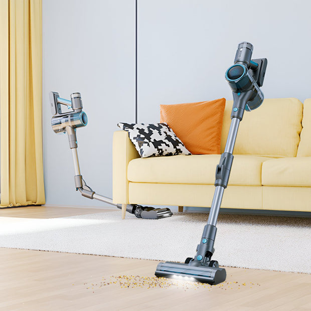 Cordless Stick Vacuum Cleaner - Bagless on Battery - 4 Different Attachments - Handheld Vacuum Cleaner - 380W - 27Kpa