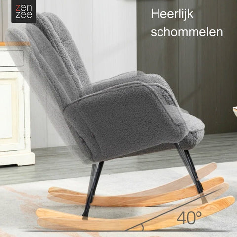 Rocking chair - Chairs - Furniture - Relax armchair - Grey