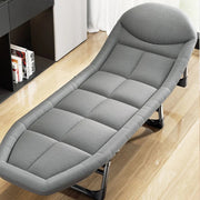 Veldbed - Veldbedden 1 Persoon - Kampeerbed - 65x200x32 Cm - Stretcher - Inklapbaar Campingbedje - Met Matras - Volwassenen - Grijs