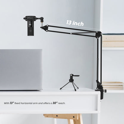 Microfoon Arm Met Microfoon - Gaming Mic - Mic Standaard Met Popfilter - Mic Houder - Voor PC