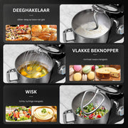 Mixer met Mengkom - Keukenmachine - Keukenrobot - Zwart