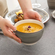 Luxe Serviesset - 32-Delig - 8 Persoons - Keramiek - Bordenset - Dinner Platen - Dessertborden - Kommen - Mokken - Schaaltjes - Grijs