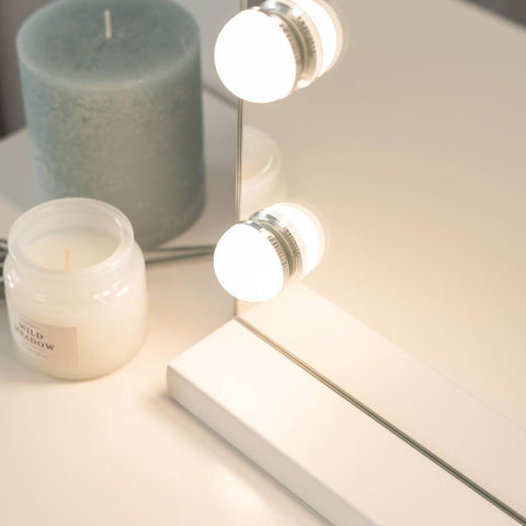 Hollywood Spiegel Met Verlichting - Make-Up Spiegel Met Licht 15 LED - Vanity Mirror 3 - Modi Touch Control Led Spiegel - Hollywood Mirror - Kwalitatieve Schoonheidsspiegel - Make up tafel - Wit