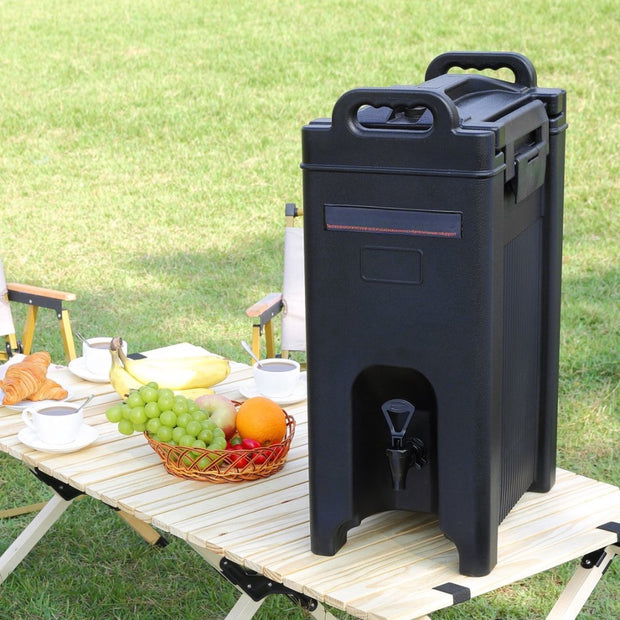 Dispenser voor warme en koude dranken - 18,9 Liter - Dispenser voor dranken - Fontein voor warm en koud water - Grote drankdispenser met tapkraan voor koffie - koude melk - water - sap - Geïsoleerde kan voor - 1-2 personen