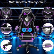 Bureaustoel - Gaming stoel - Ergonomische bureaustoel - Gaming chair - Gaming stoel met voetsteun - Gaming stoel met massage - Hoge Rugleuning - Verstelbare Draaistoel