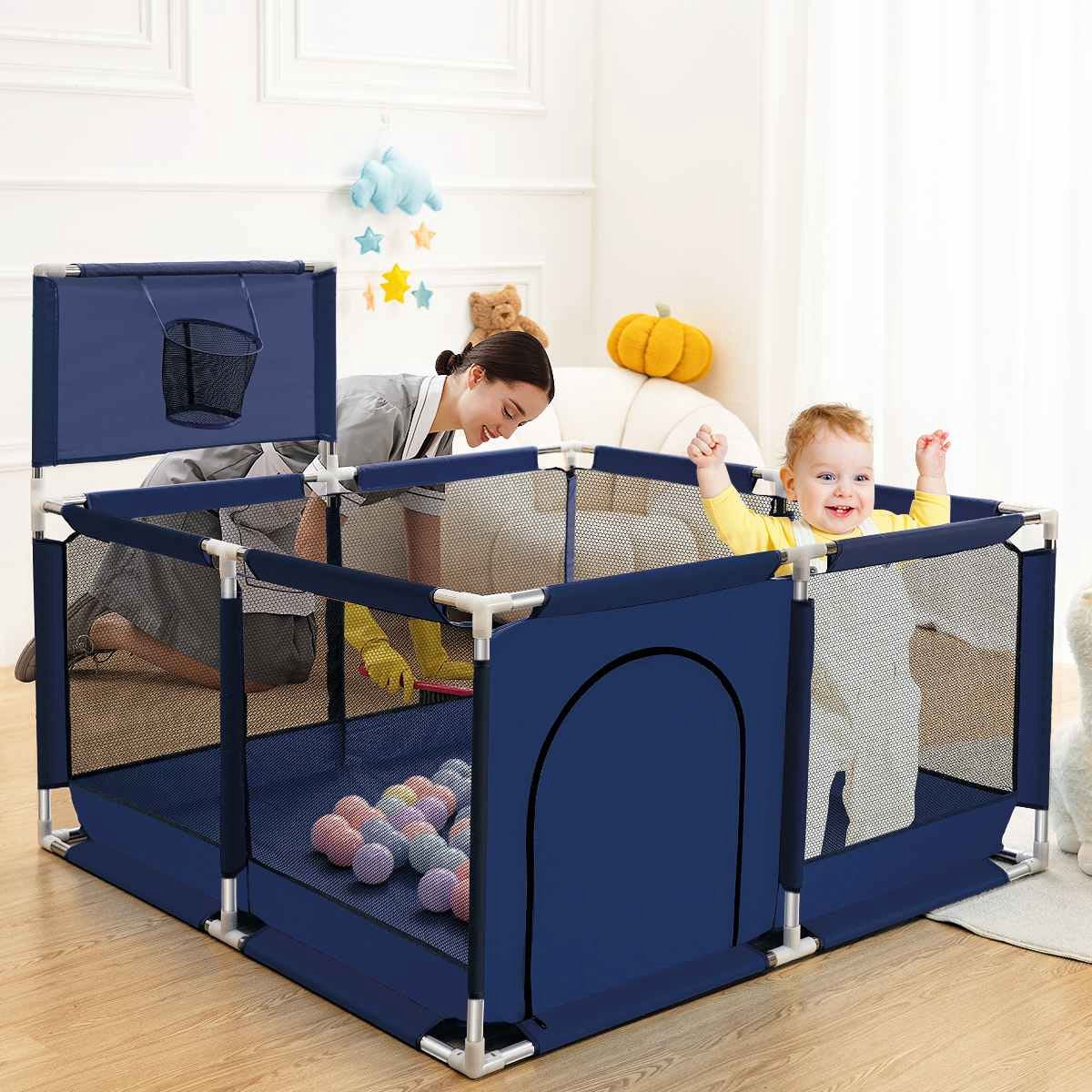GrondBox Voor Baby - Veilige Kinderbox - en Speeltuin voor Kinderen - Altijd Uw Handen Vrij - Met Deze Handige Grondbox - Speelbox