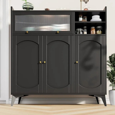 Household Dining Cabinet &amp; Kitchen Cabinet | Wall Shelf for Living Room Storage, Compact Design 120x39.8x118.5cm