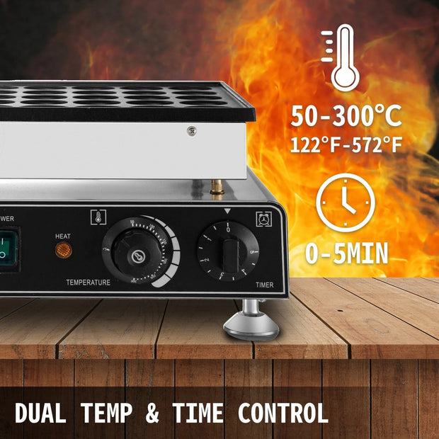 Electric Poffertjes Pan - Poffertjes Maker - Poffertjes Plate - Poffertjes - 50 Pieces