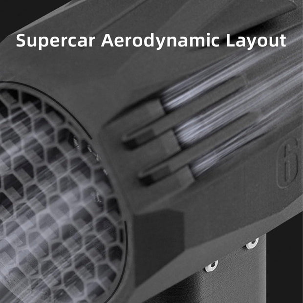 Stuwjet Droogventilator - Draagbare Sneeuwblazer - Jet Fan Dry Blazer 240 km/u - Snelheid Krachtige Ventilator - 1400 g 64 mm Borstelloze Motor - Reisgemak - Krachtig - Zwart