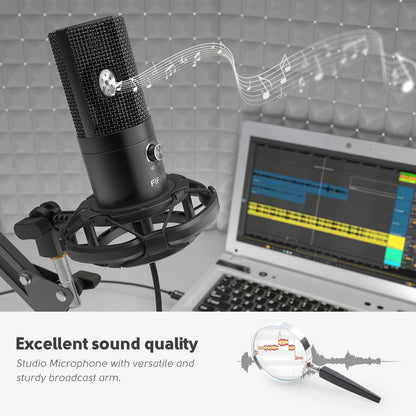 Microfoon Arm Met Microfoon - Gaming Mic - Mic Standaard Met Popfilter - Mic Houder - Voor PC
