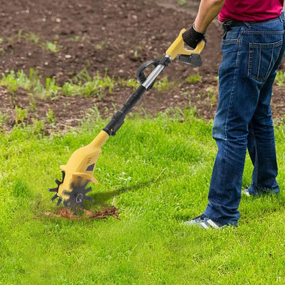 Krachtige Cultivator - Elektrische tuinfrees - Dubbelzijdige werking - Verticuteermachines - 17cm diep - Draadloos - Lichtgewicht - Accu - Verstelbare steel