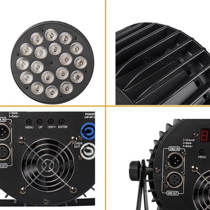 Led Par RGB - 18x18W - Led Lampen - Ledlamp - Led Bar - Aluminium - DJ Bar