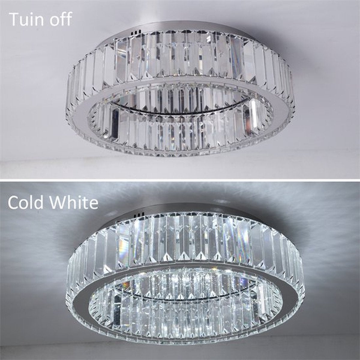 Kristallen Plafondlamp - Crystal LED Lamp - Woonkamerlamp - Moderne Lamp - LED Plafondlamp - Plafonniere