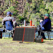 Complete 100W Foldable Solar Panel Set - Monocrystalline Solar Panel - 12V - Daylight Panel - Camper Solar Panel - With Inverter