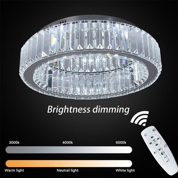 Kristallen Plafondlamp - Crystal LED Lamp - Woonkamerlamp - Moderne Lamp - LED Plafondlamp - Plafonniere