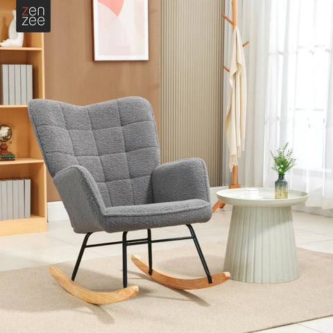 Rocking chair - Chairs - Furniture - Relax armchair - Grey
