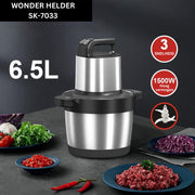 Elektrische Groentesnijder Multifunctioneel - Vleesmolen - Gehaktmolen - Uiensnijder - Zwart