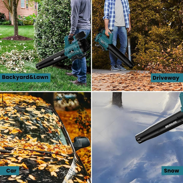 Elektrische Luchtblazer - Bladblazer - Sneeuwblazer - Veegmachine - Draadloos - Verstelbare Standen - Lichtgewicht - Comfortabel gebruik - Tuin Gereedschap - 200 Km/h - 18V - Onderhoudsvrij - Professionele en Thuisgebruikers