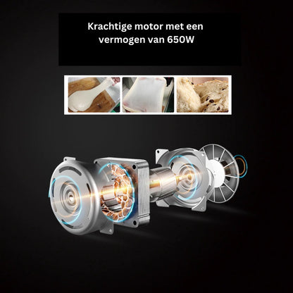 Bread Machine - Bread Baking Machine - Bread Maker Machine - Bread Maker - Food Processor - Automatic Bread Maker - 650W - Silver - 1000g