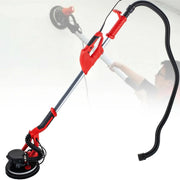 Elektrische Gipsplaatschuurmachine - Polijstmachine - Uitschuifbare Schuurmachine - Wandschijfschuurmachine - Met Vacuümzak - Met Schuurpapier - Met Vacuümslang - Met Handschoenen - 750W - Stofafzuiging - Verstelbaar