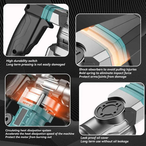 Demolition Hammer - Demolition - Jack Hammer - Drill - Heavy Concrete Breaker - Powerful - Electric Demolition Hammer - Rotary Hammer - Professional - Cordless Rotary Hammer - Concrete Perforator - 1200W - 220V - Case