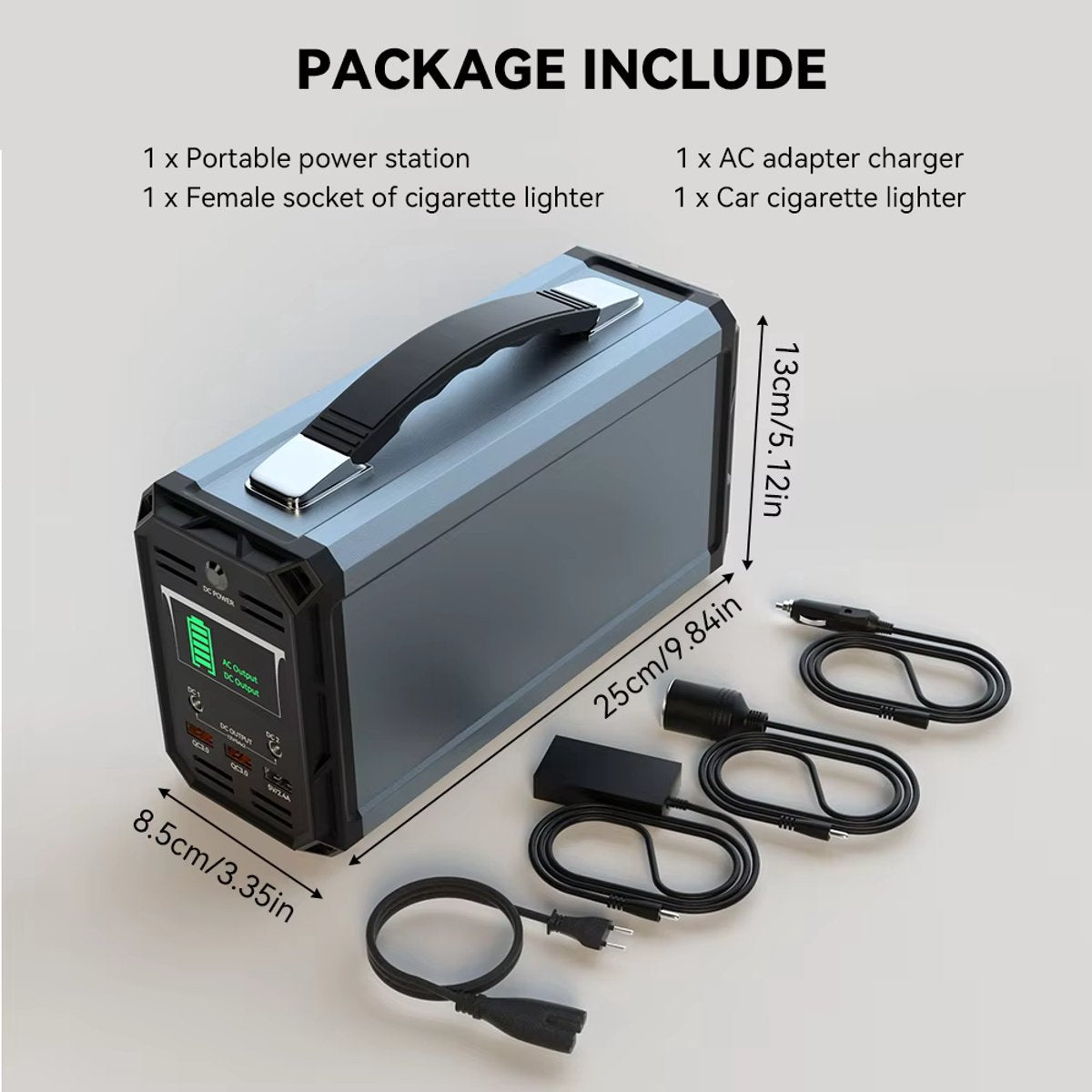 Draagbare Energie Generator - 222WH Batterij met AC - Utgang - Outdoor - Camping - Indoor - 300W