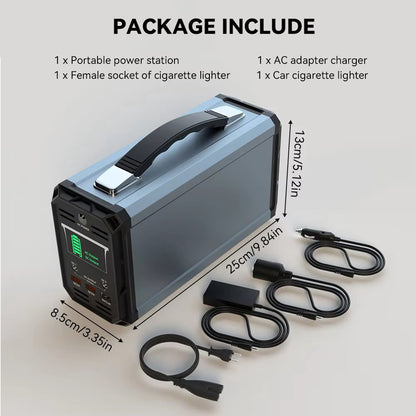 Draagbare Energie Generator - 222WH Batterij met AC - Utgang - Outdoor - Camping - Indoor - 300W