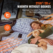 Auto Diesel Luchtverwarmer - Alles-In-ééN - 5-8 Kw - Met 30m Afstandsbediening En Lcd-Scherm - Snelle Verwarming, Geluidsarm, Draagbare Autoverwarmer Voor Auto'S, Campers, Vrachtwagens, Tractoren, Garages, Hutten, Buiten Kamperen - Wit