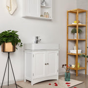 Wastafelonderkast - Zonder wastafel - Badkamermeubels - Badkamer opbergkast - 30D x 60W x 60H - Wit