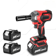 Slagmoersleutel Pro7 - Borstelloos - Incl. 2 Accu's 18V en Oplader - Incl. Opzetstuk - Krachtig Koppel 1200 Nm - 8 snelheden - LED Licht