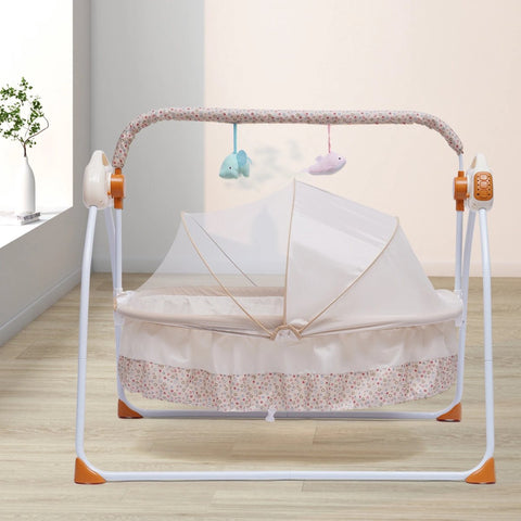 Babyschommel - Schommelstoel baby - Elektrische wipstoel - Bluetooth muziek - Verstelbaar in verschillende standen