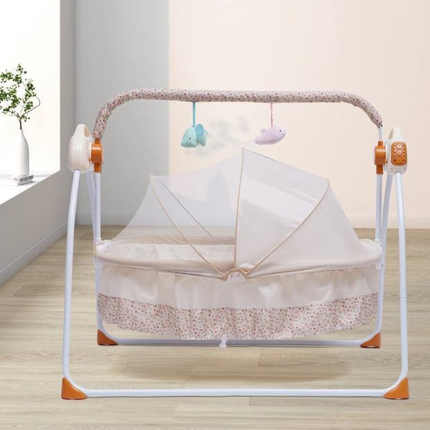 Babyschommel - Schommelstoel baby - Elektrische wipstoel - Bluetooth muziek - Verstelbaar in verschillende standen