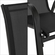 Tuinstoelen – Tuinstoelen Set van 4 – Tuinstoelen Stapelbaar – Stapelstoelen - Campingstoel – Tuinset - 91 x 54 x 73.5 cm – Maximale Belasting 150 kg