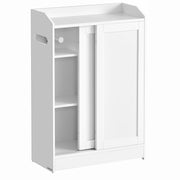 Badkamerkast - Badkameropbergrek Laag - Badkamerplank - Badkameraccessoires - Badkamermeubels - 20 cm x 60 cm x 80 cm - Wit