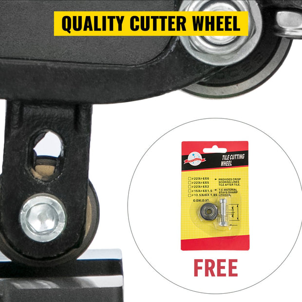 Handmatige Tegelsnijder - Professionele Tegelsnijmachine - Infrarood Laser Positionering - 1000mm - 6 tot 15mm Tegels - Draagbaar - Ergonomisch - Accessoires