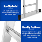 Folding ladder 4x4 Leaning ladder Aluminum Multifunctional ladder Extension ladder