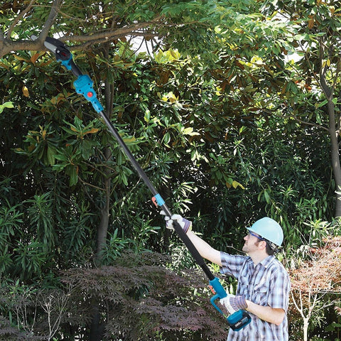 3 IN 1 Telescopische Elektrische Kettingzaag - Elektrische Schaar - Verstelbaar - Snoeizaag - Elektrische Snoeischaar - Veiligheidsslot - 2 Accu's - Accu Oplader - Verstelstang - Antislip - Lichtgewicht - Tuinieren - Snoeien - Plukken van fruit