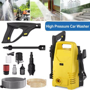 Waterspuwer - Spuitpistool - Hogedrukspuit - Hogedrukreiniger - 380l/h - 1600W - 110bar - Geel - 7M
